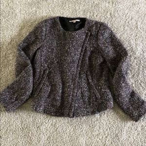 Gap boucle moto jacket with asym zipper - size XS